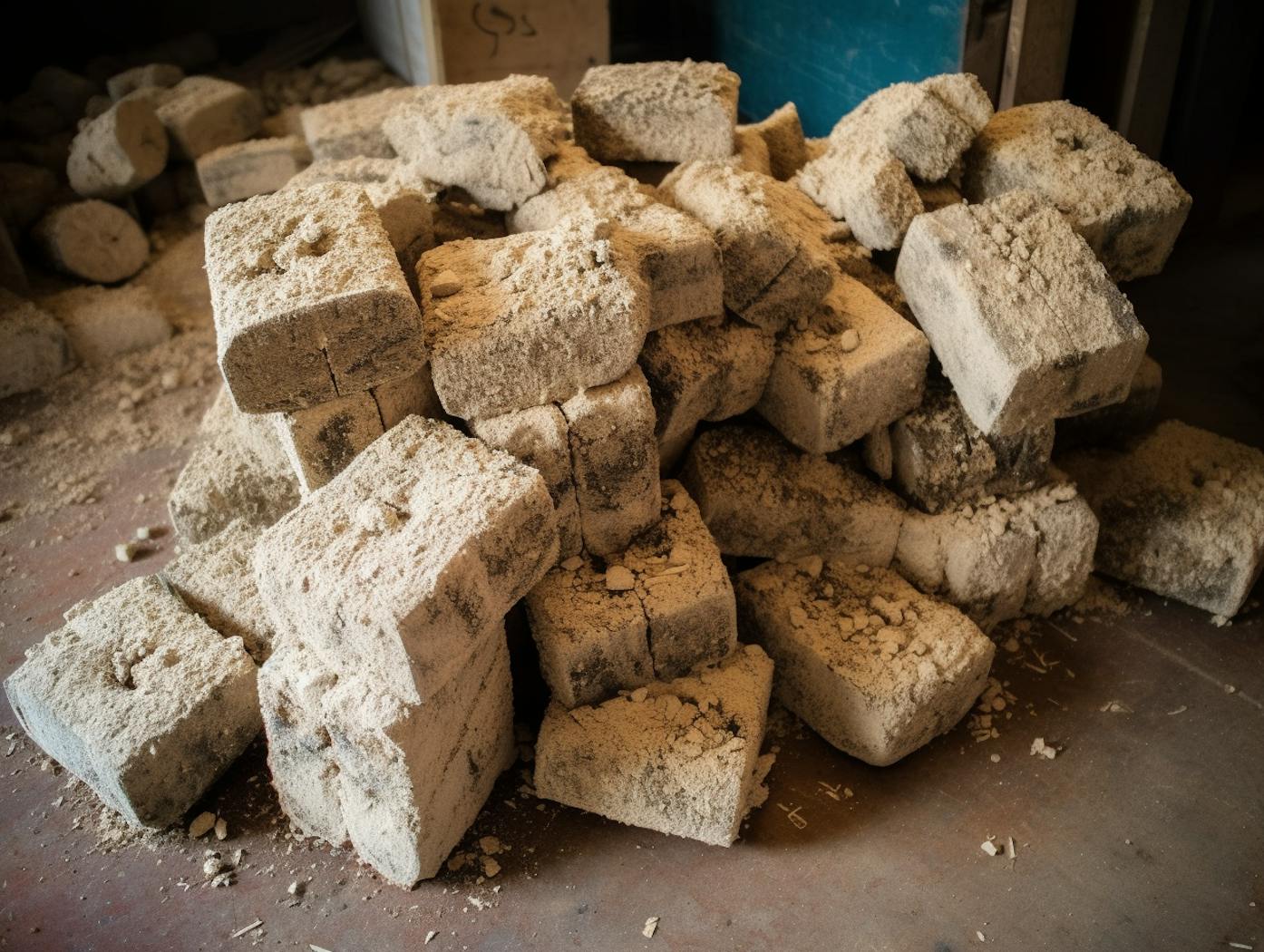 sawdust briquettes