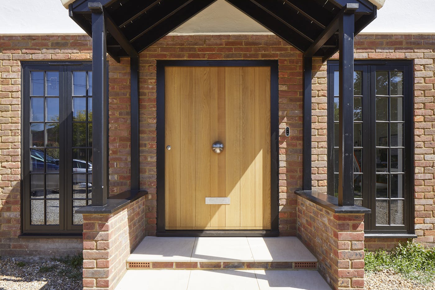  A circular door knob is more traditional than a square one