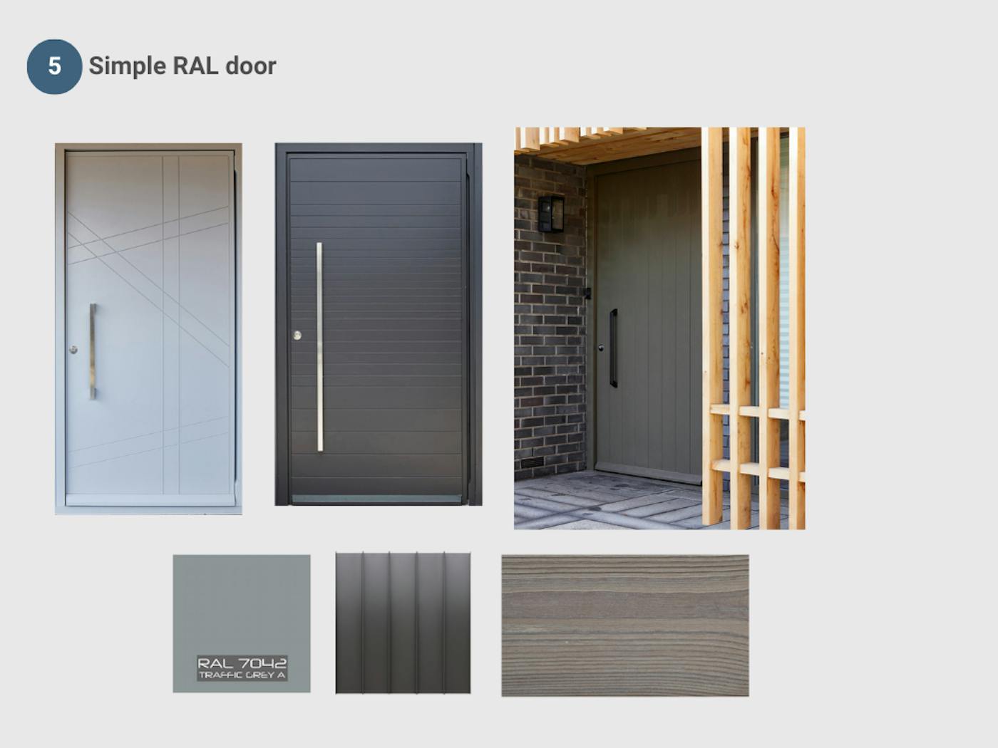 Choosing a front door for grey cladding | Urban Front