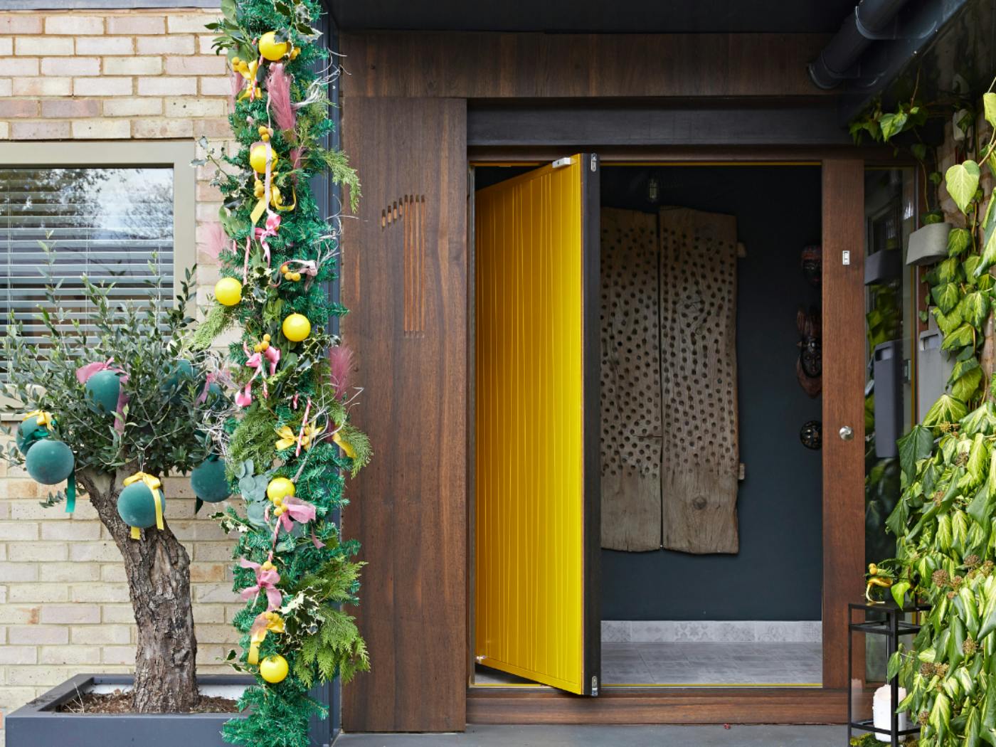 Choose colours that aren't usually associated with Christmas to create something a bit different.