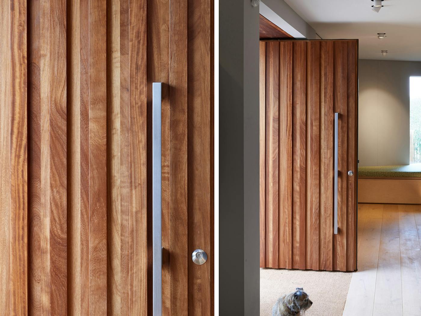 Raised elements add new dimensions to front door design, as demonstrated by our "Ridge" design