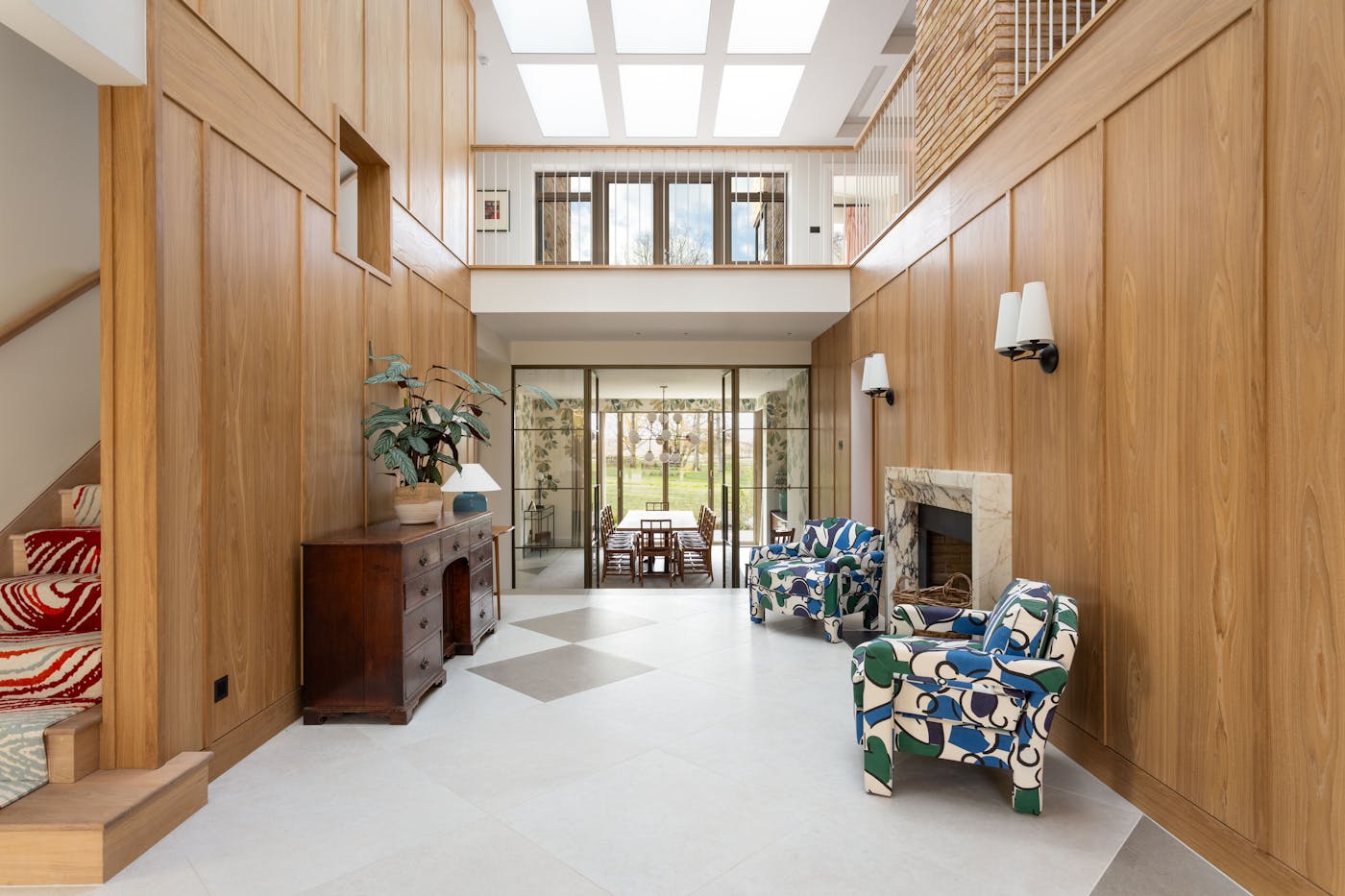 An entrance that invites you to pull up a chair and get cosy by the fire