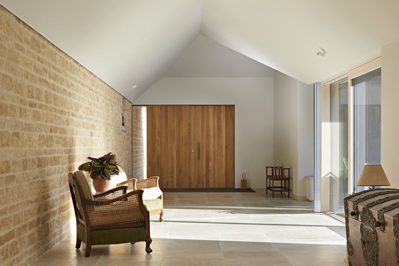 RIBA House of the Year 2024, Eavesdrop's hallway is textural, warm and understated