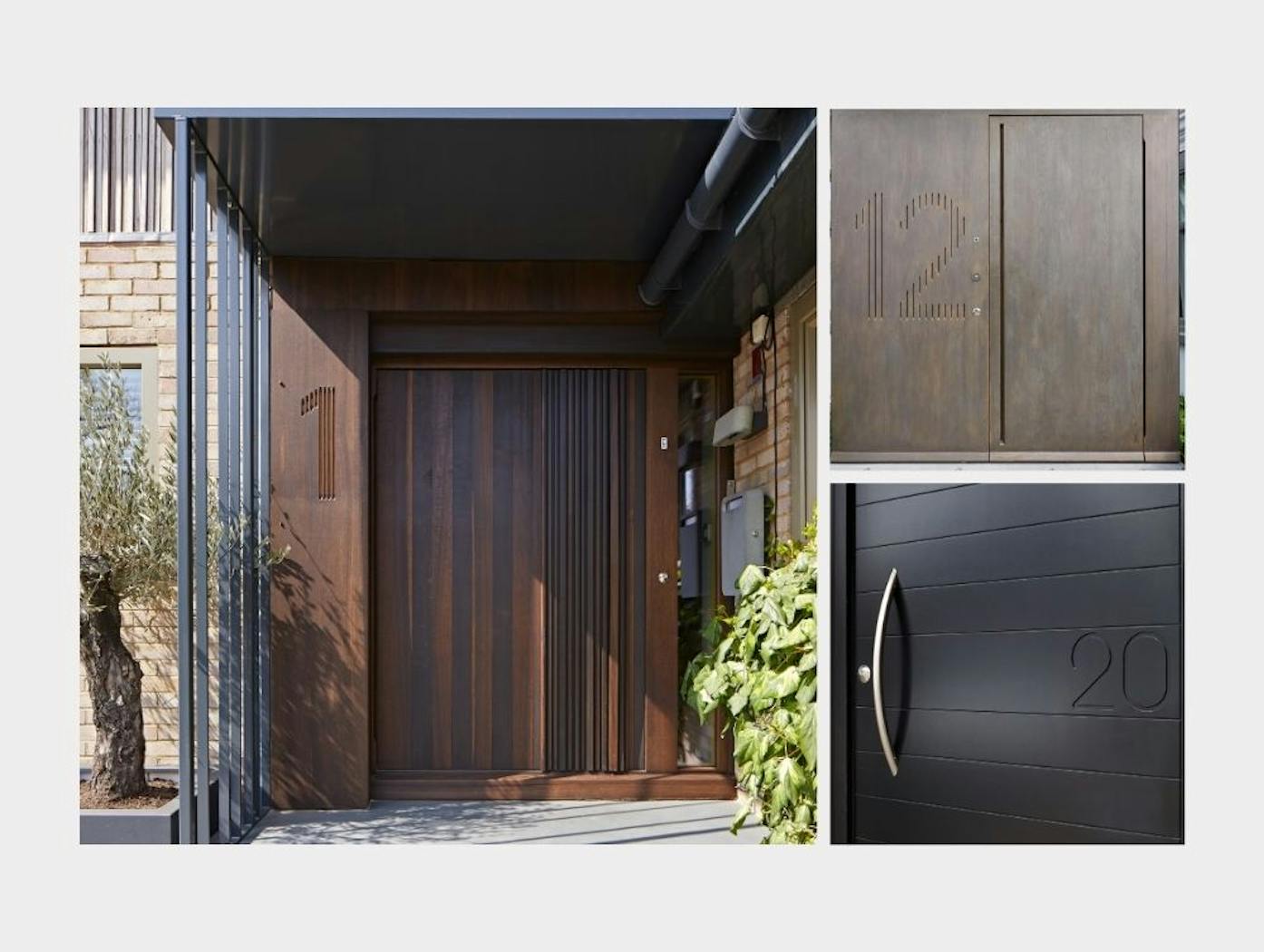 Made for you the perfect house number blog urban front etching