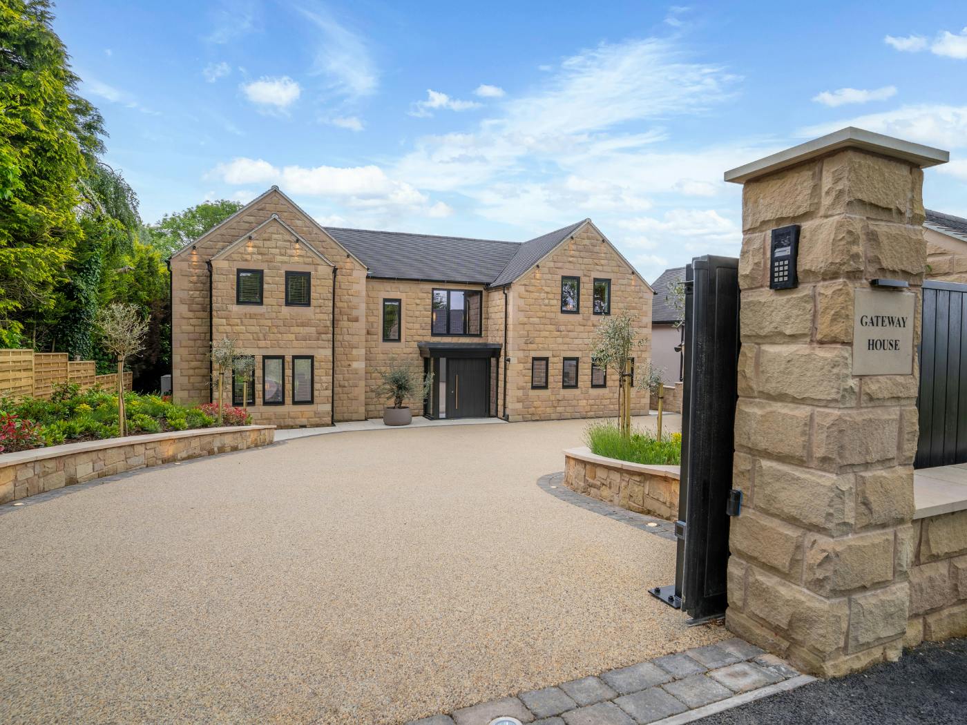 An impressive door for a new build with traditional roots