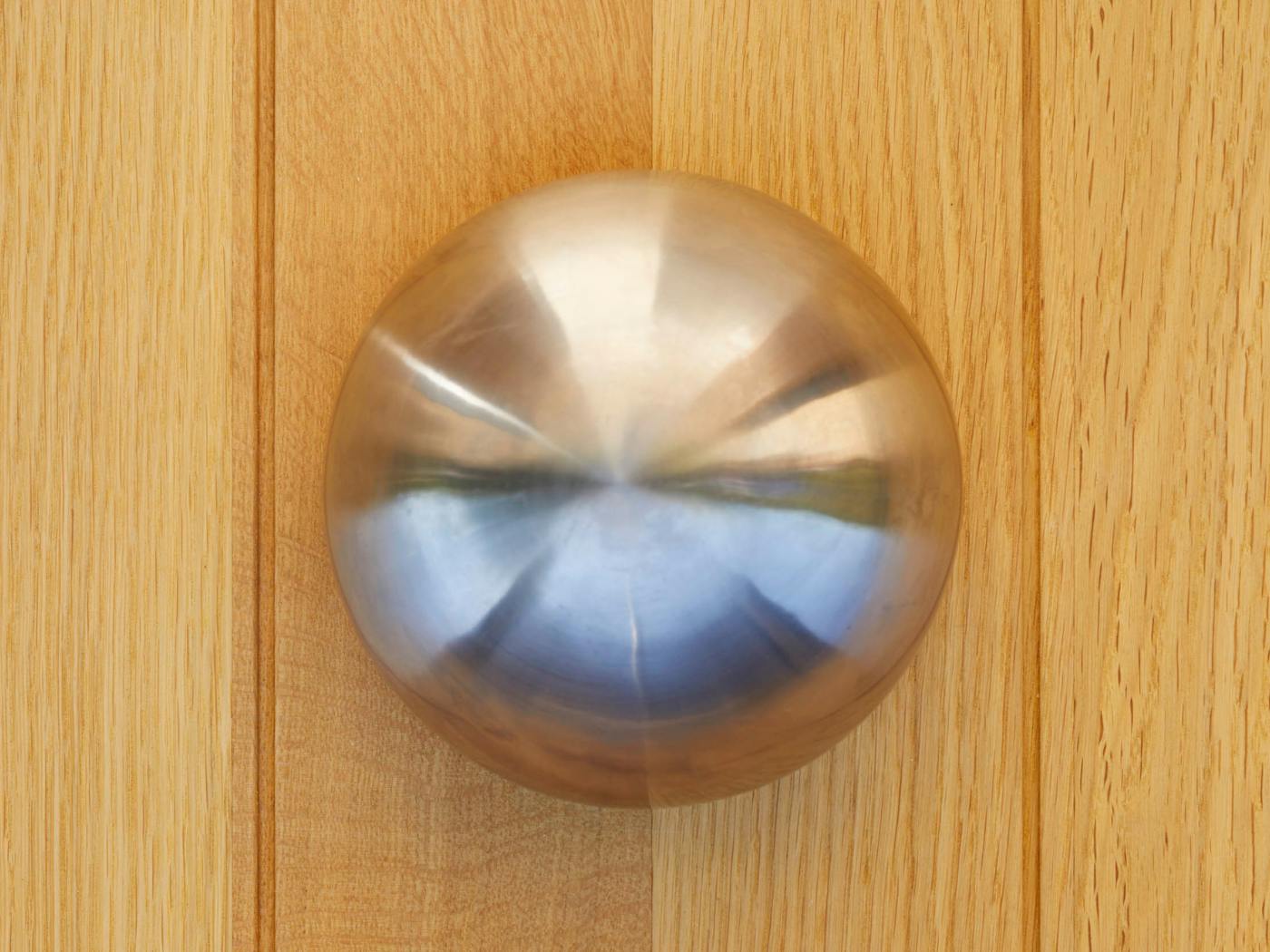 This handle adds a touch of traditional style to a contemporary door