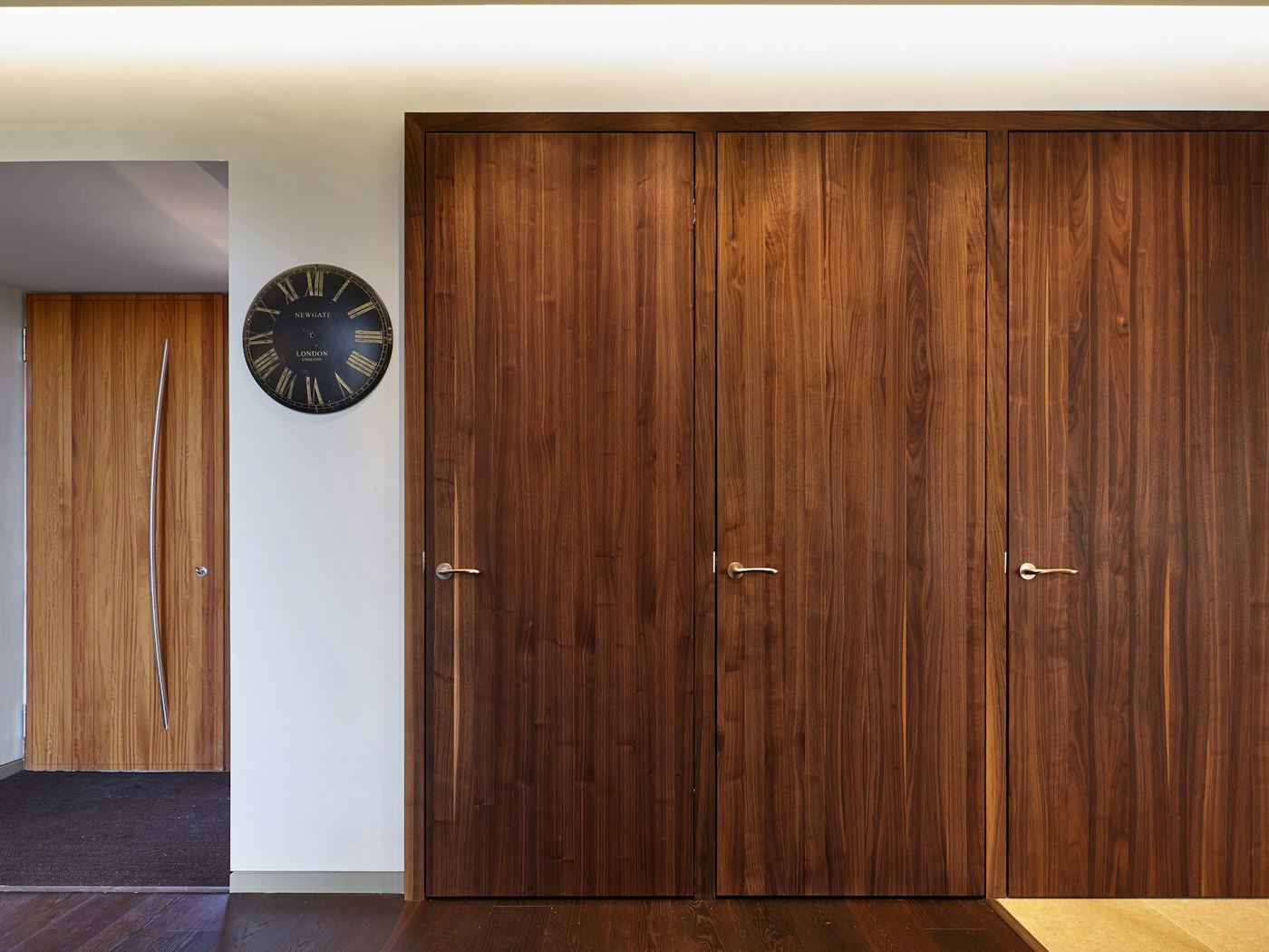 american walnut interior doors with european oak front door