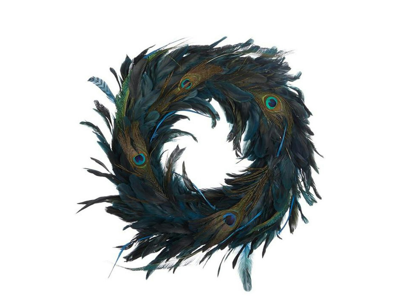 Peacock Feather Wreath from Liberty London £39.95