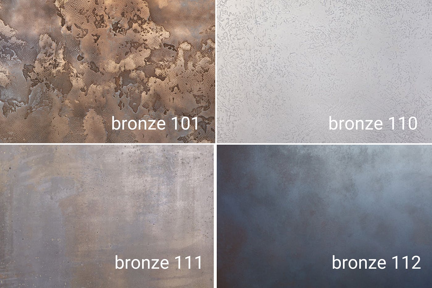 ...and luxurious metallic bronze finishes come in at the higher end