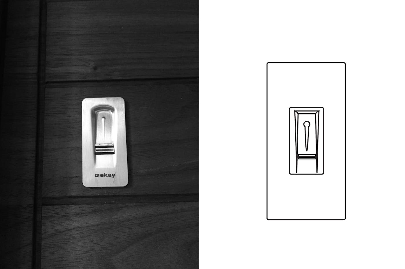 Fingerprint entry is also available as keyless entry system alongside a motorised lock