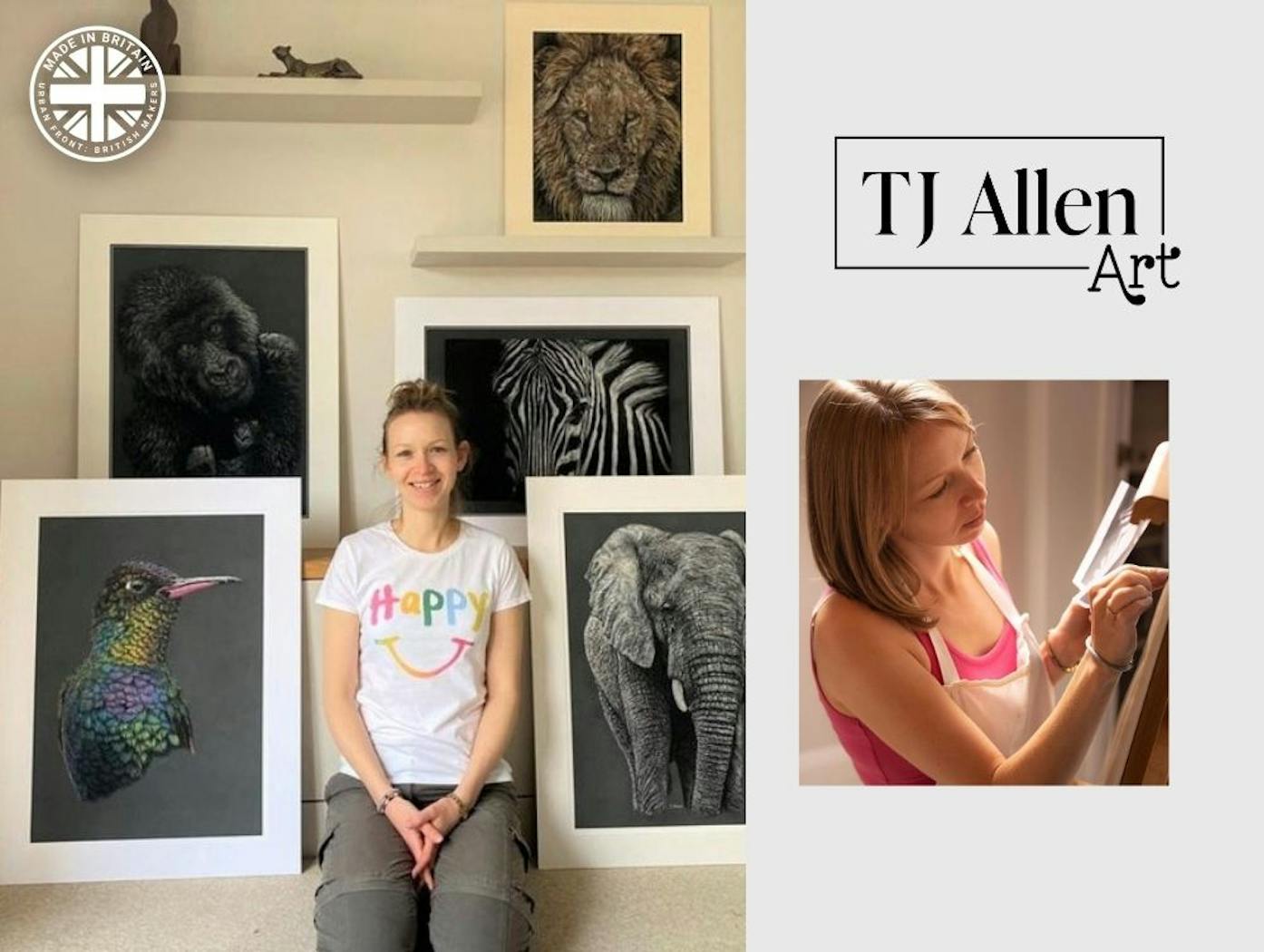 Based in Buckinghamshire, Teresa (known as T) takes inspiration from nature.