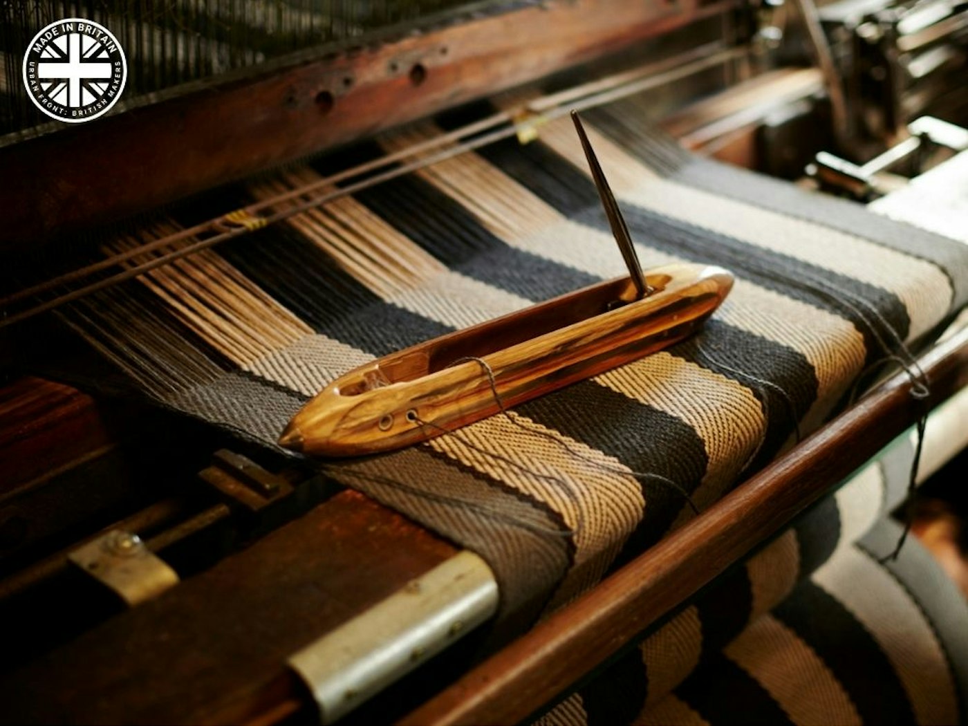 Runners are woven in the UK on specially adapted Hattersley looms.