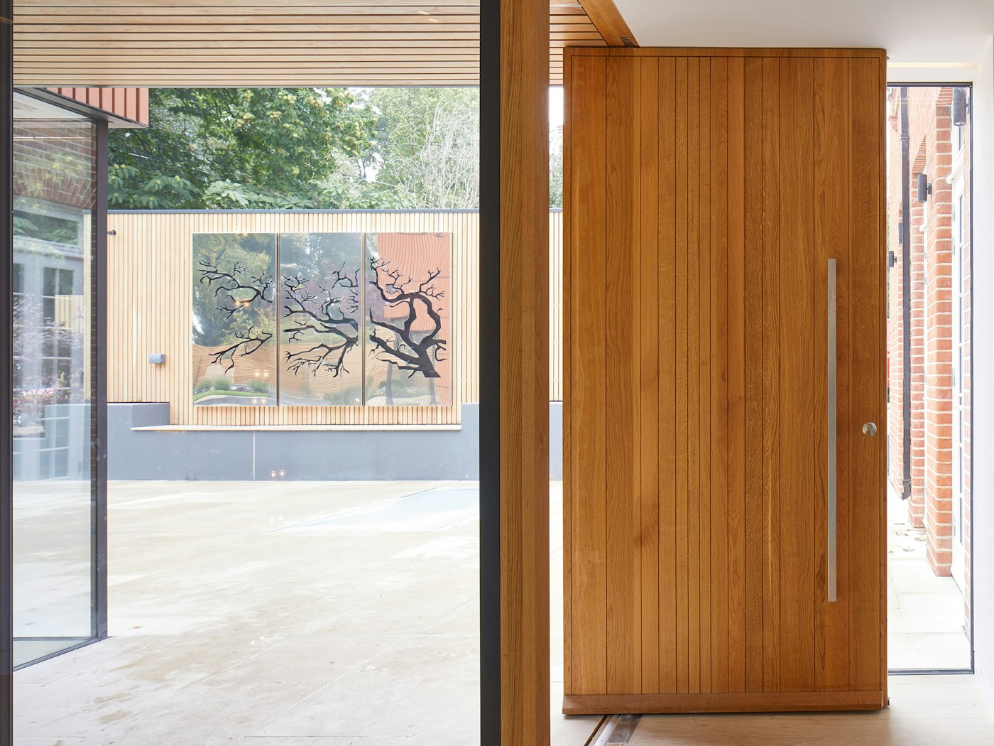Creating a wow factor with a full height pivot door