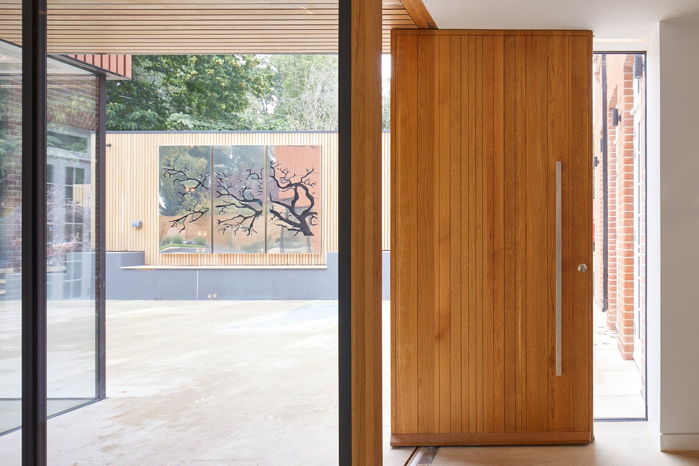 Creating a wow factor with a full height pivot door