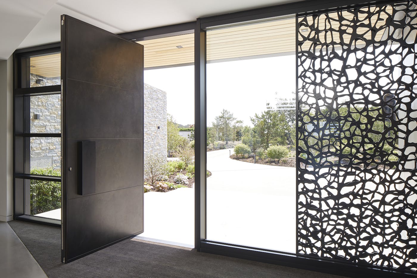 Breaking up space with the use of a large or smaller door