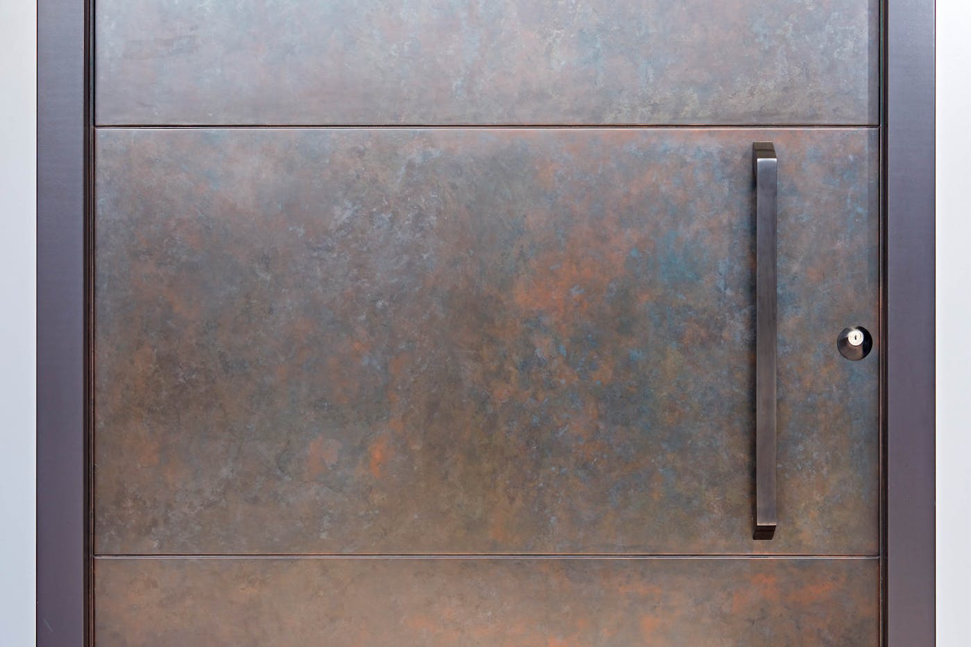 This close-up shows some of the unique variations of the metallic finish, with multiple tones working beautifully together 