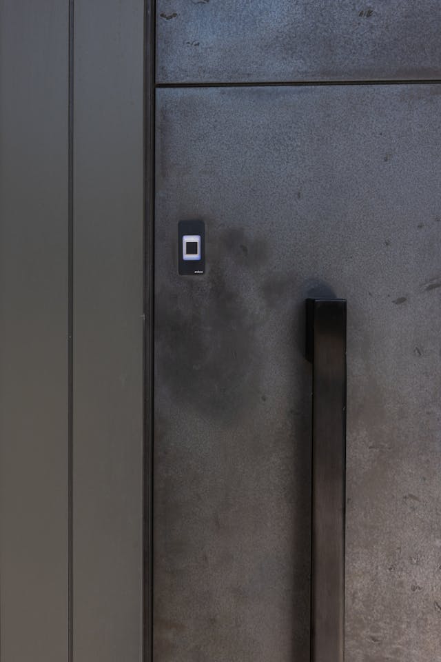 Portrait Bronze door close up