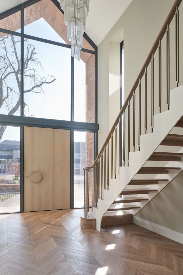 Portrait inside of door and hallway