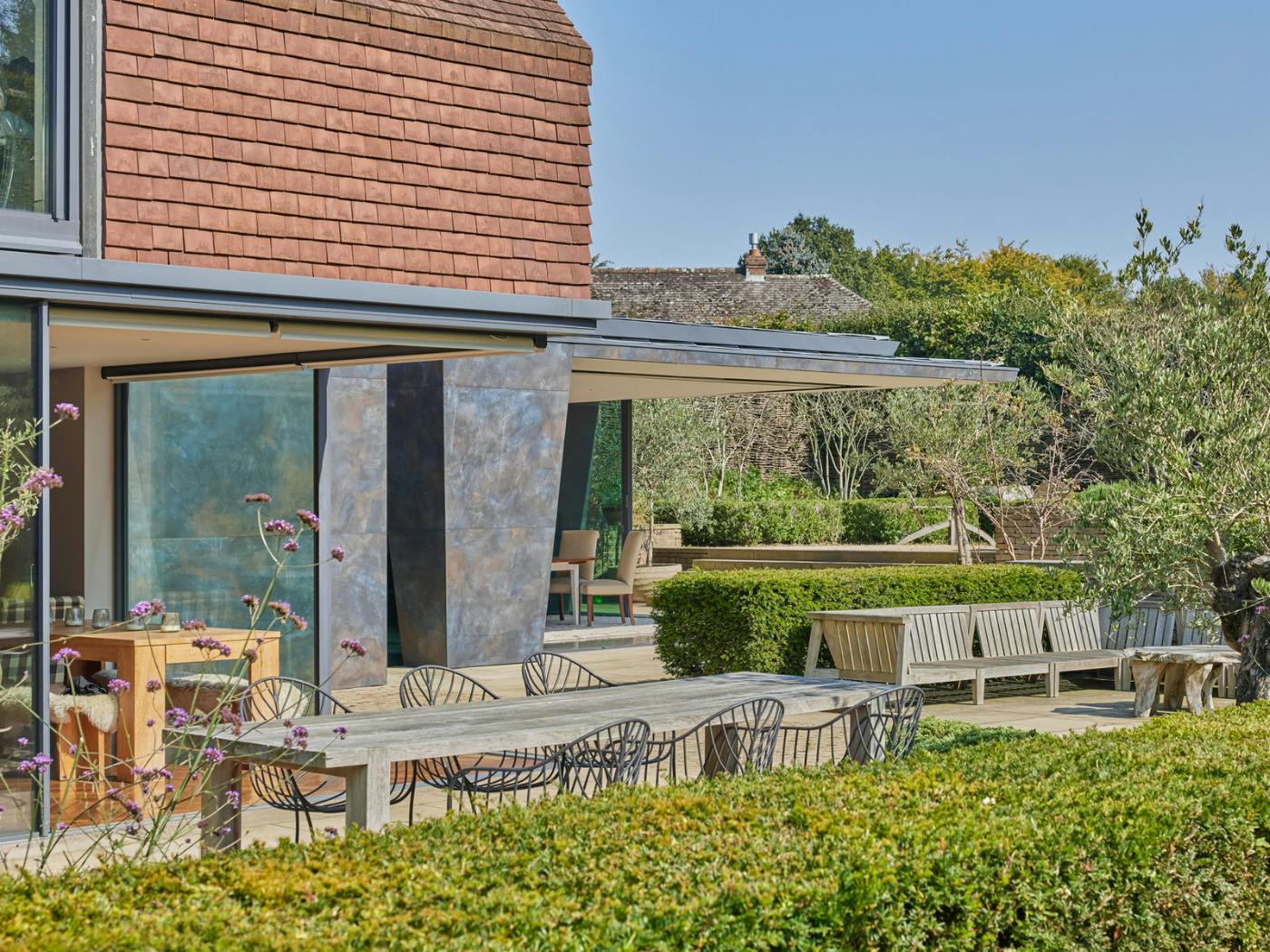 Garden looking onto Fir Tree House