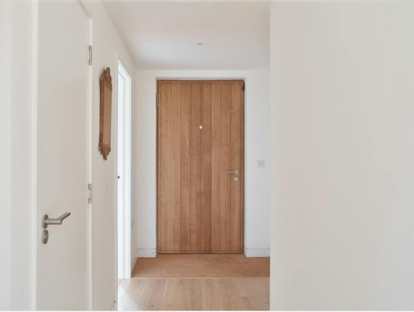 A Porto Passiv door in oak internal side