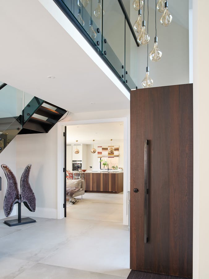 Rockwell raw v fumed oak option11 black door Urban Front