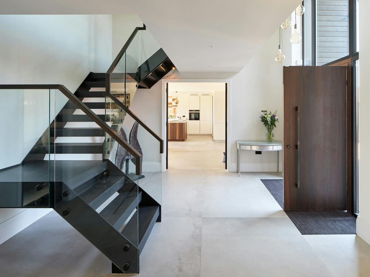 Rockwell raw v fumed oak option11 black door Urban Front LR 013