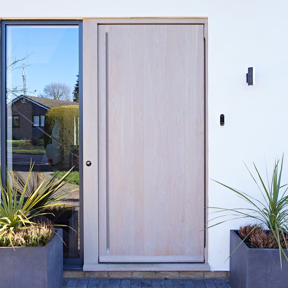 stained wood doors urban front stained