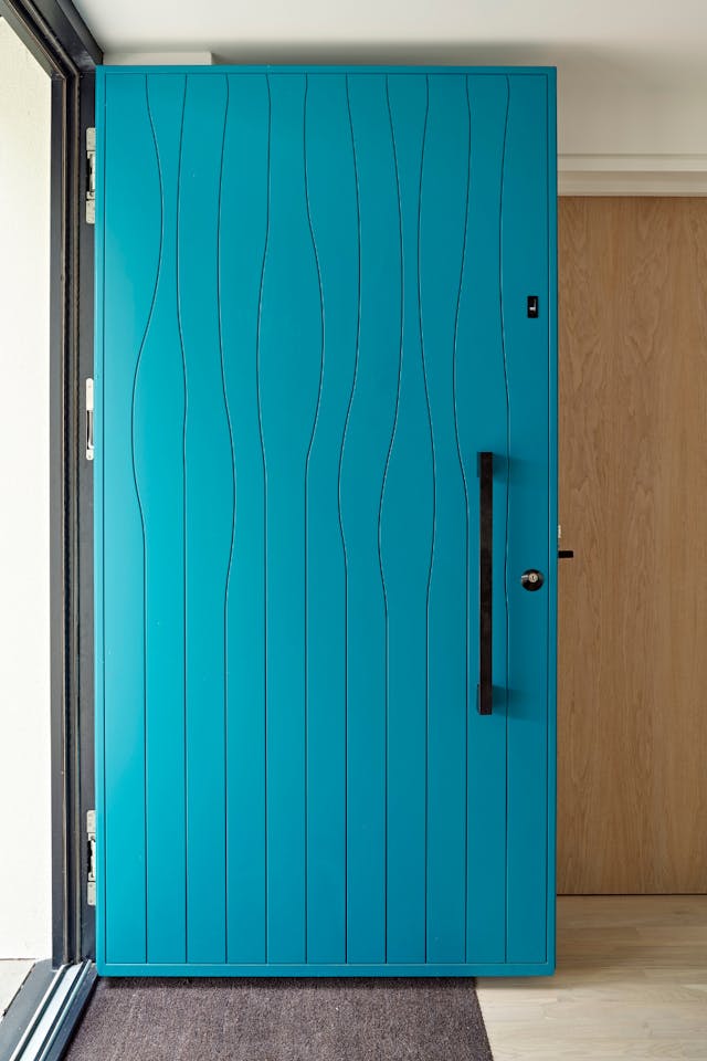 Teal front door Urban front 3