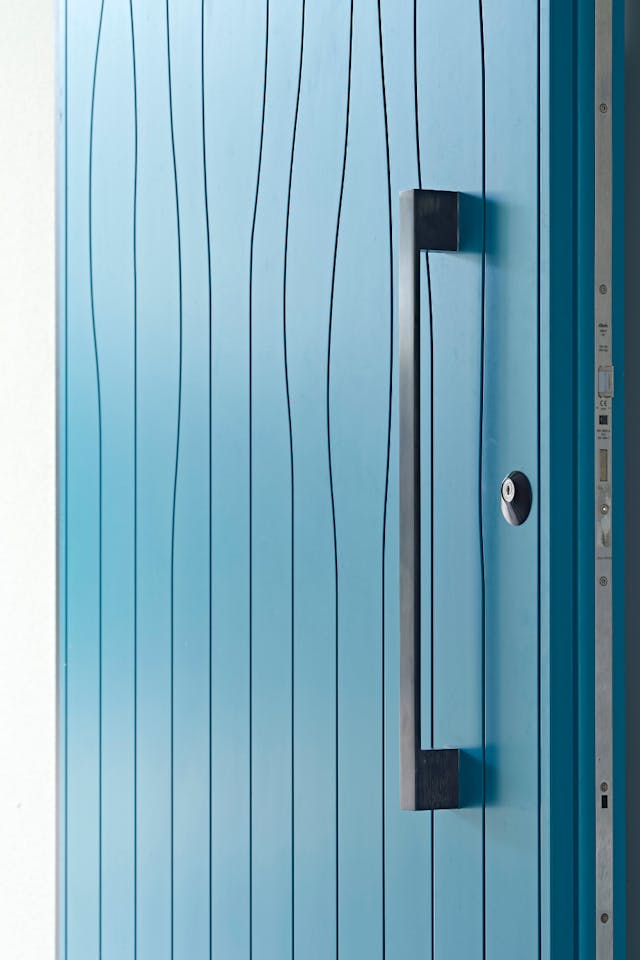 Teal front door Urban front 4