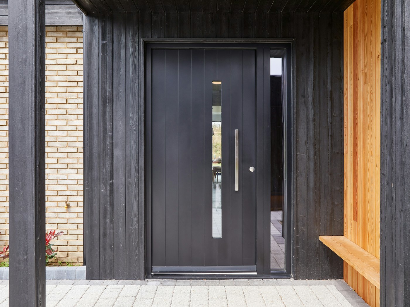 The Terano front door features a glass vision panel