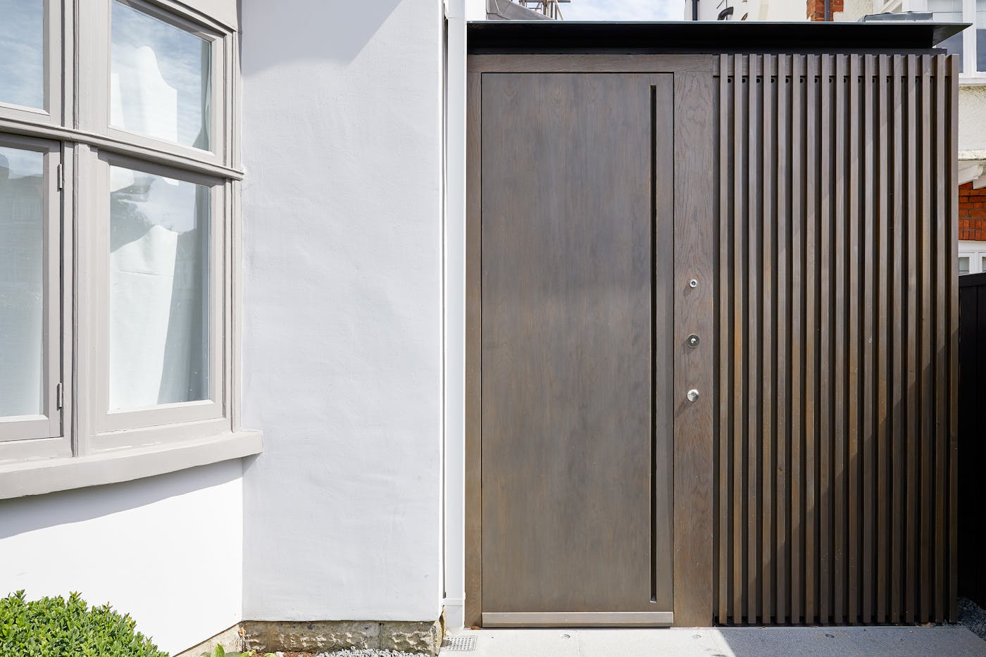 European stained Onyx metallic finish bespoke side door