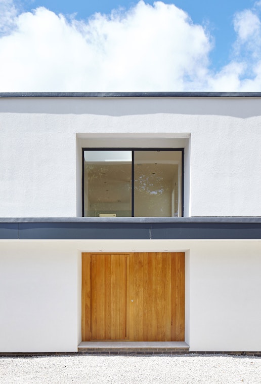 A sleek and simple minimalist house style with Urban Front's Porto doorset