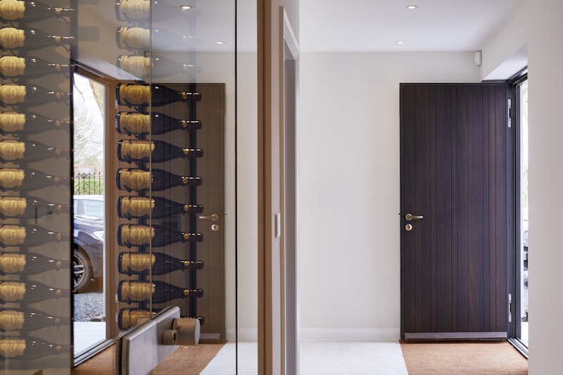 Fumed Oak Wood Doors Urban Front