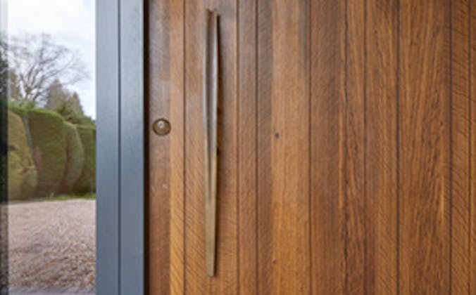 fumed oak wood doors Urban Front thumb