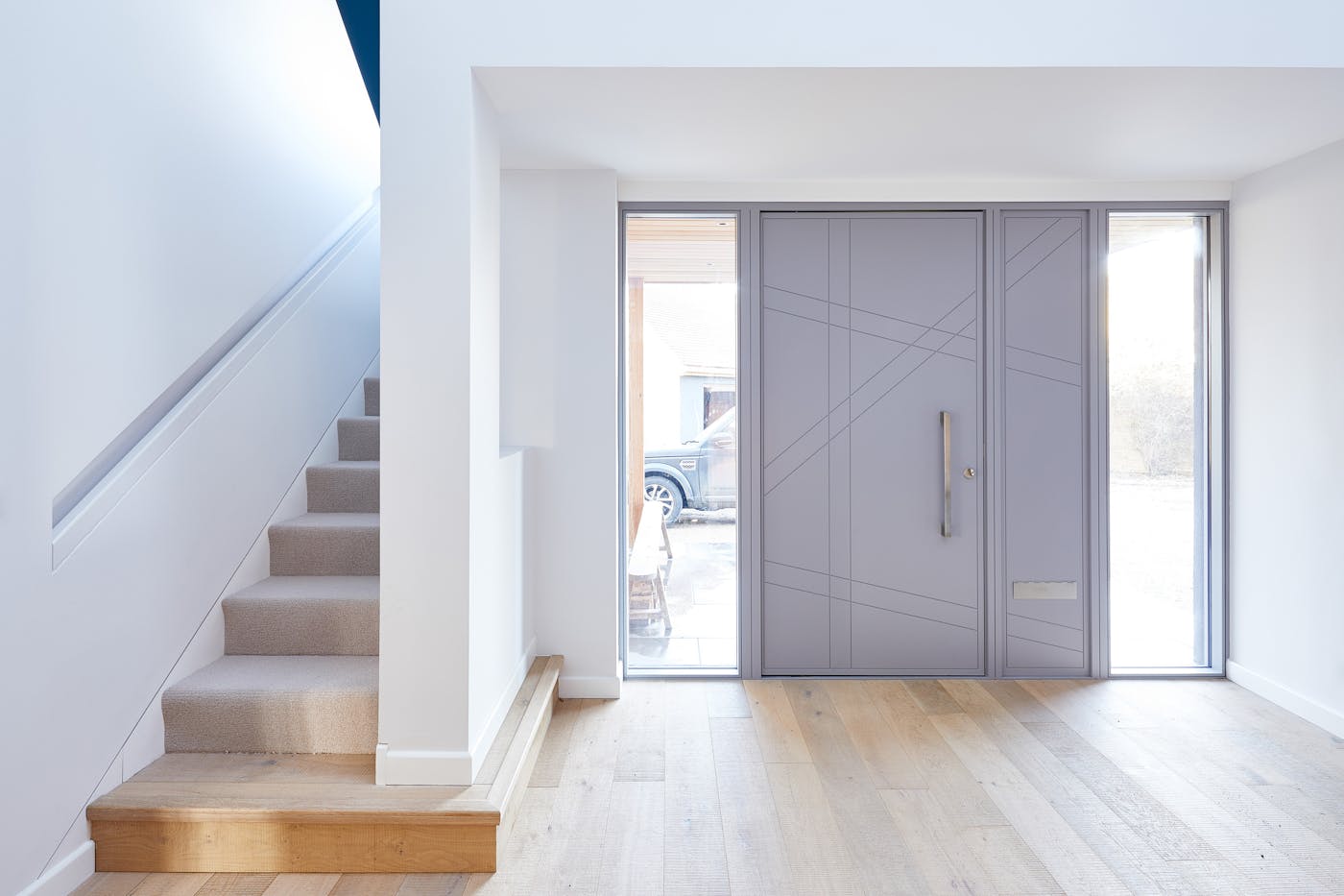 doors with matching glass wood panels 1