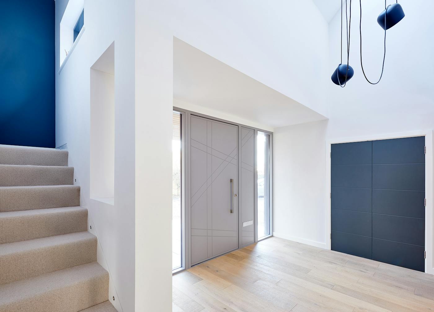 doors with matching glass wood panels 2
