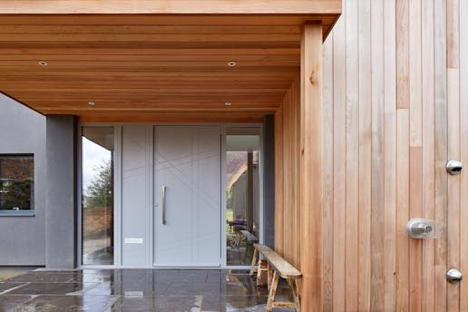 doors with matching glass wood panels 7