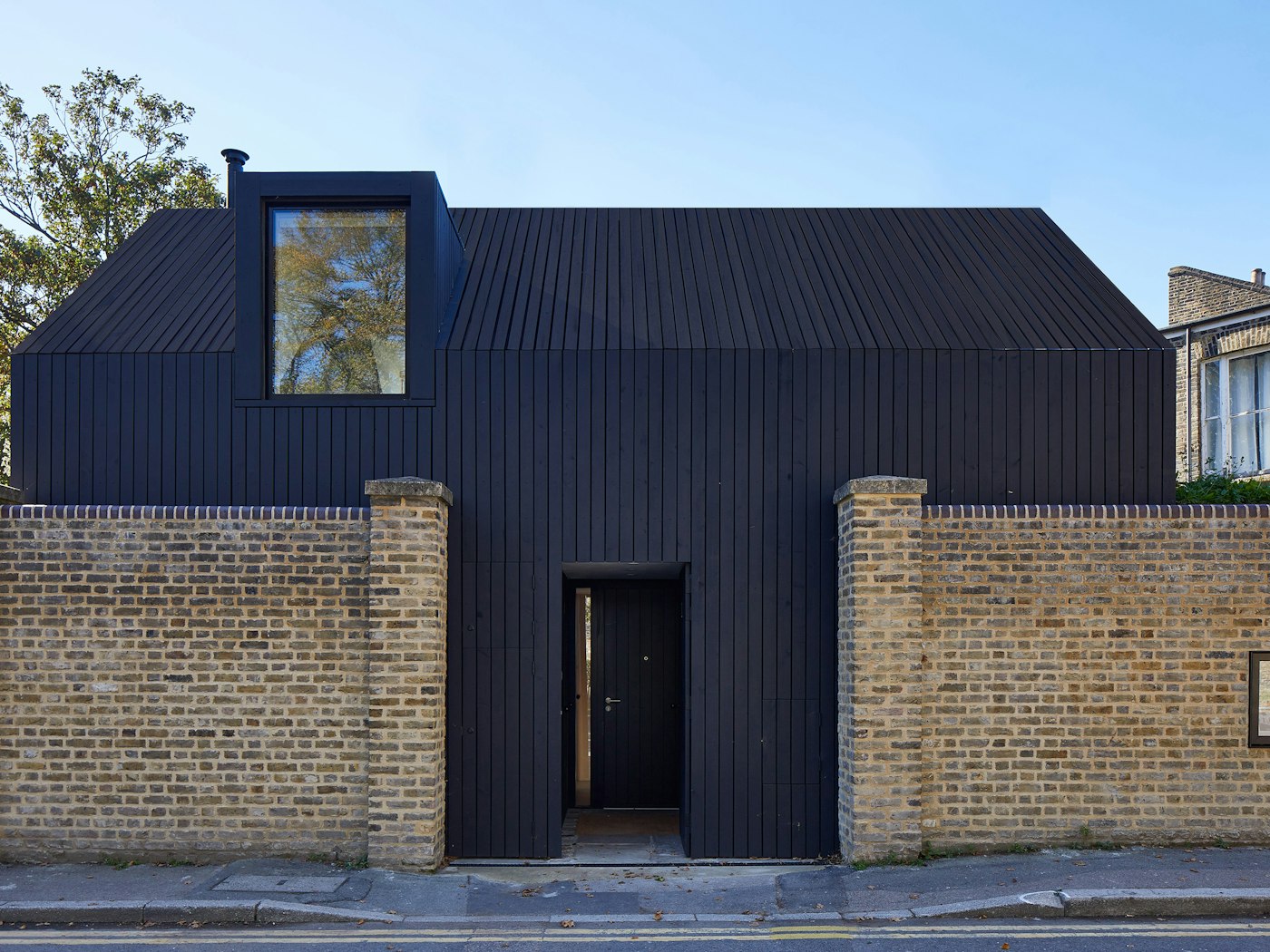 A contemporary black passive house