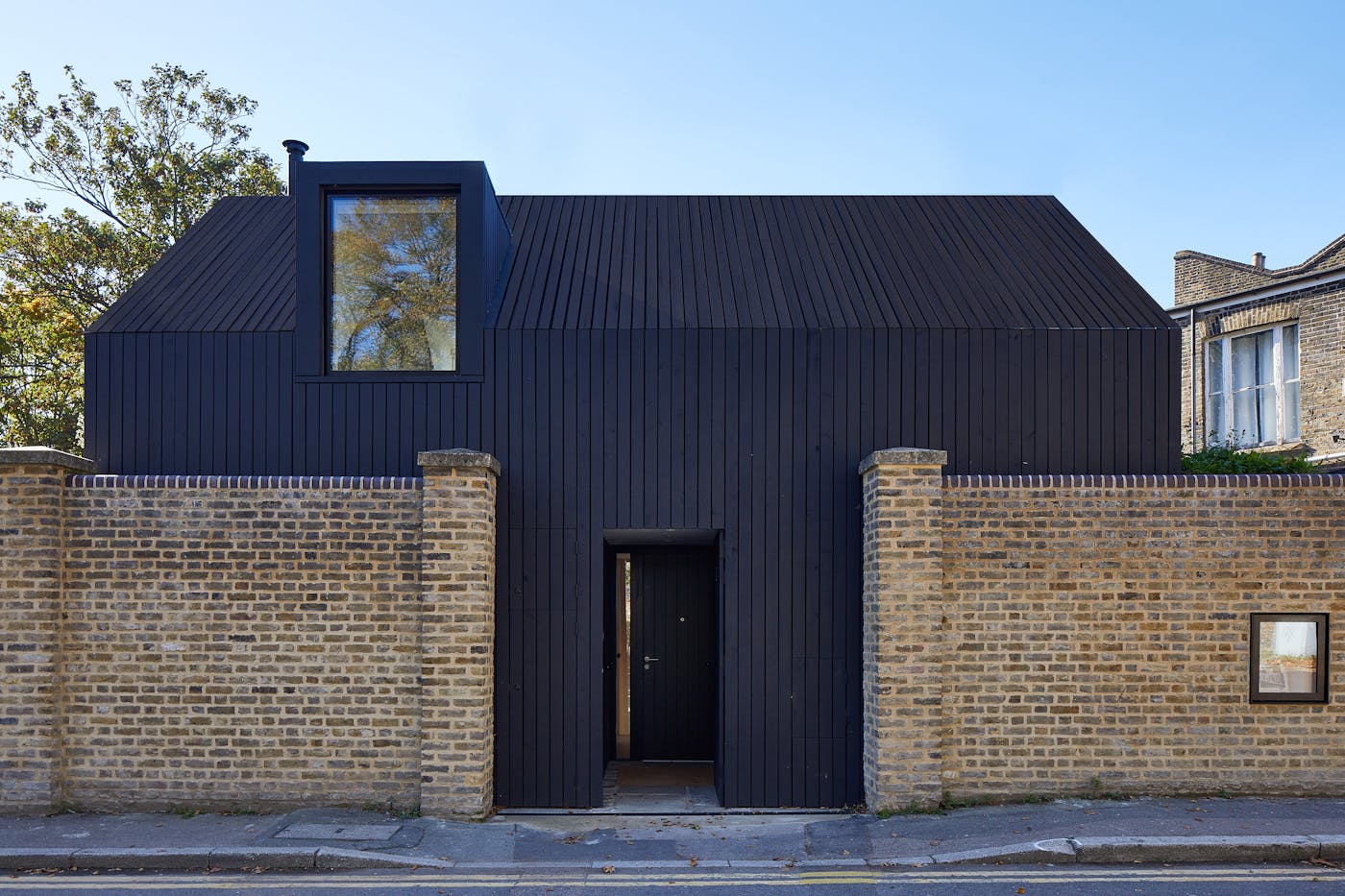 A contemporary black passive house