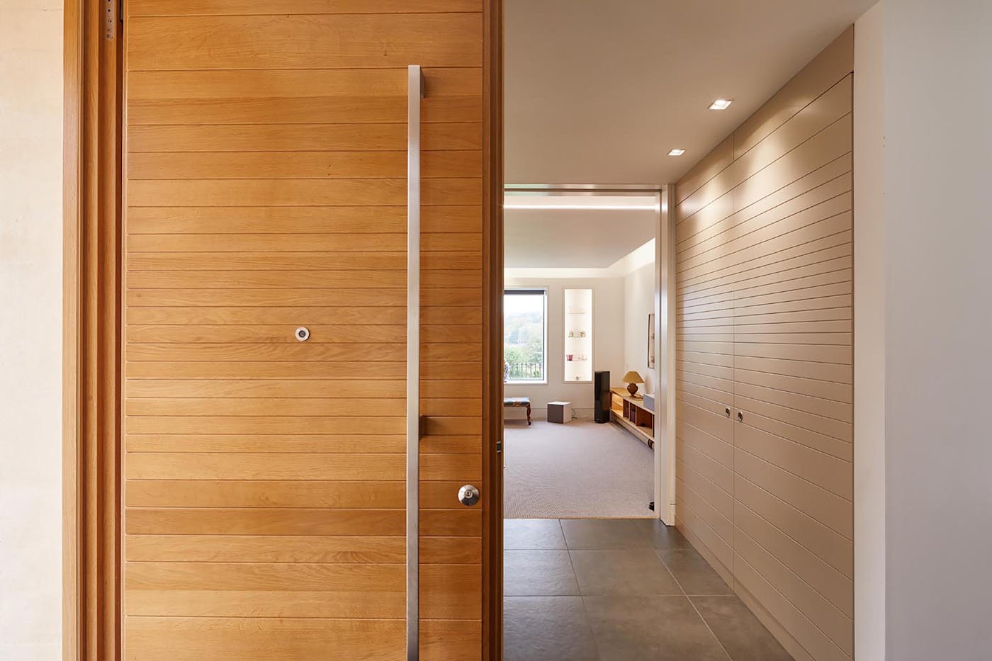 passive house door internal view