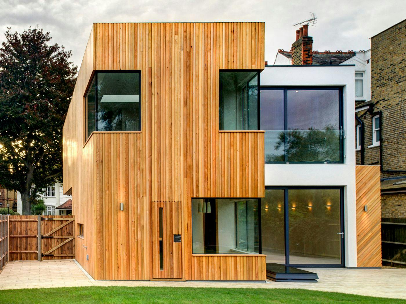 Clad house landscpae