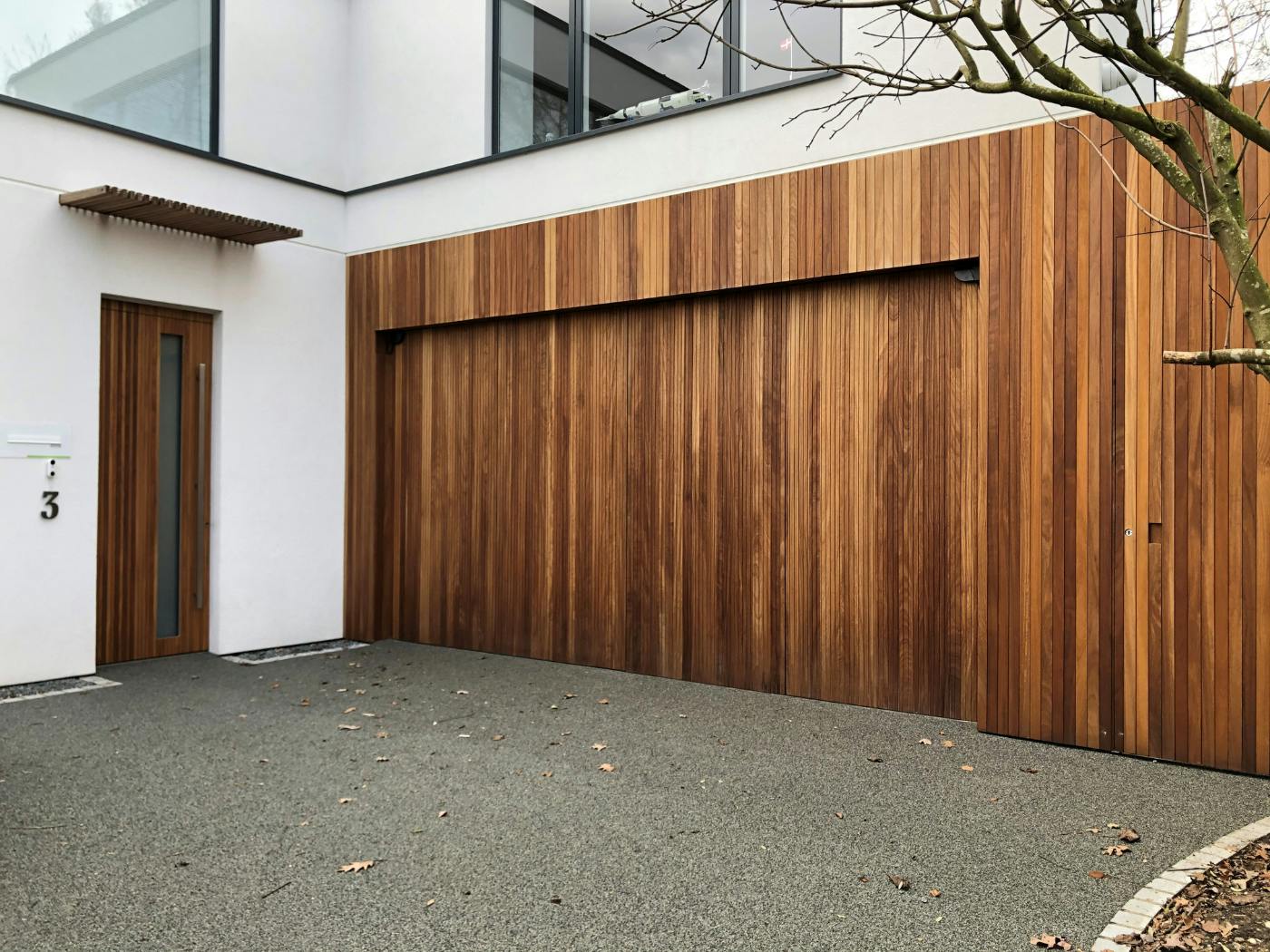 Landscape number 3 garage and door