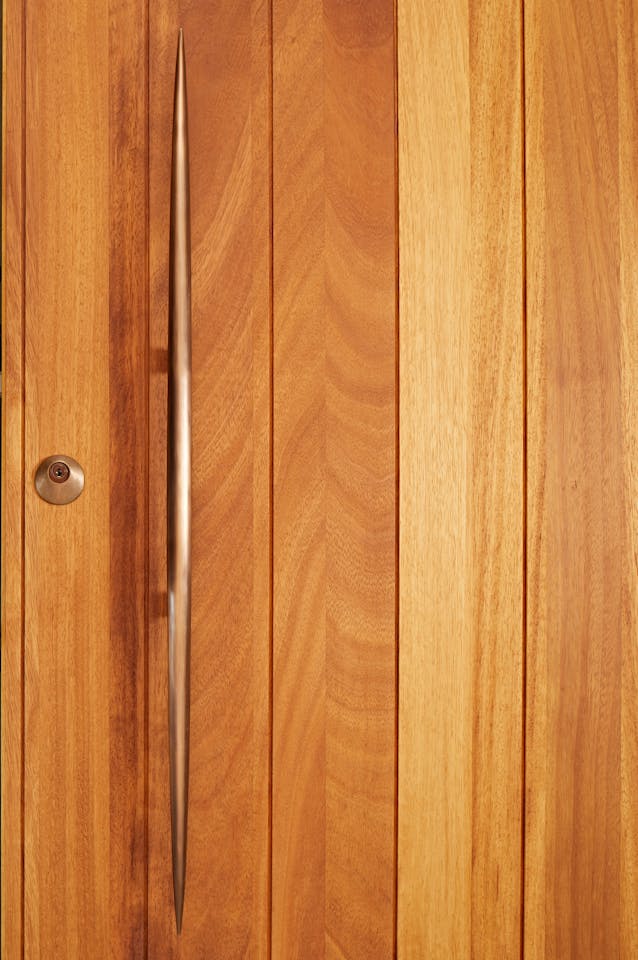 javelin bronze door portrait