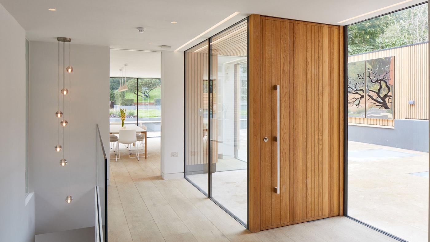 A contemporary oak front door by Urban Front