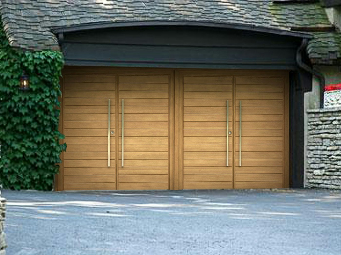Double side hinged garage doors | Parma design