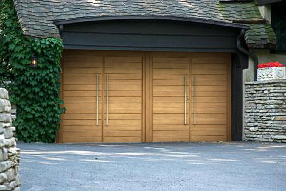 Double side hinged garage doors | Parma design