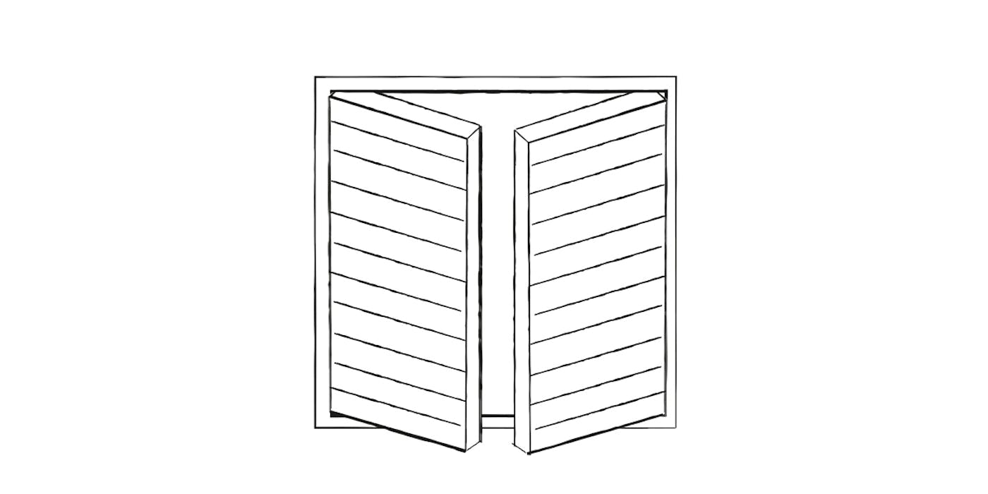 Side hinged garage door design | Urban Front
