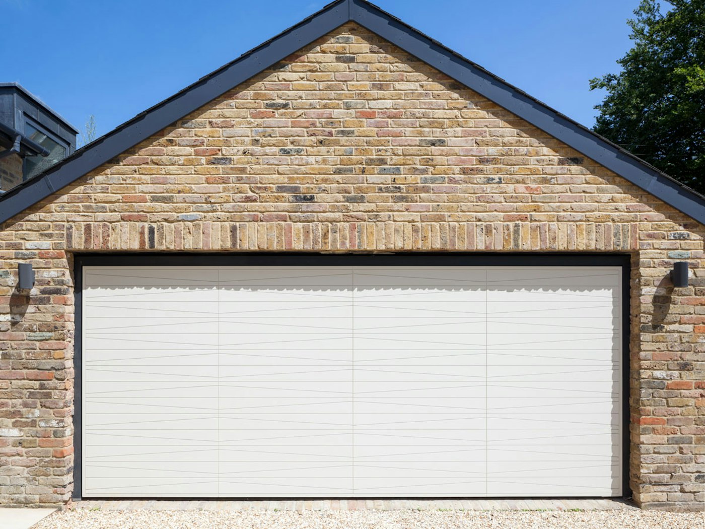 Up and over garage doors | White painted | Urban Front