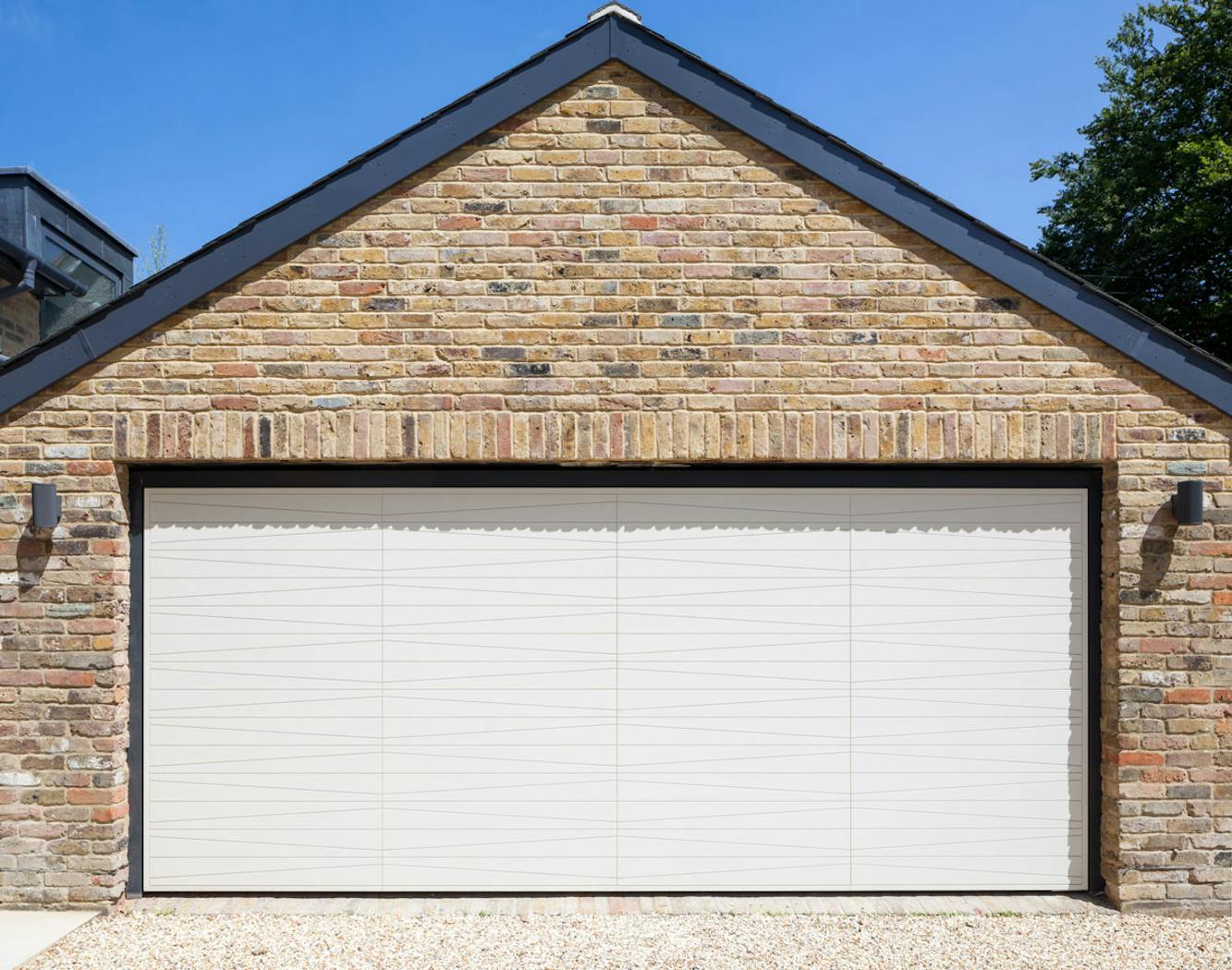 Up and over garage doors | White painted | Urban Front
