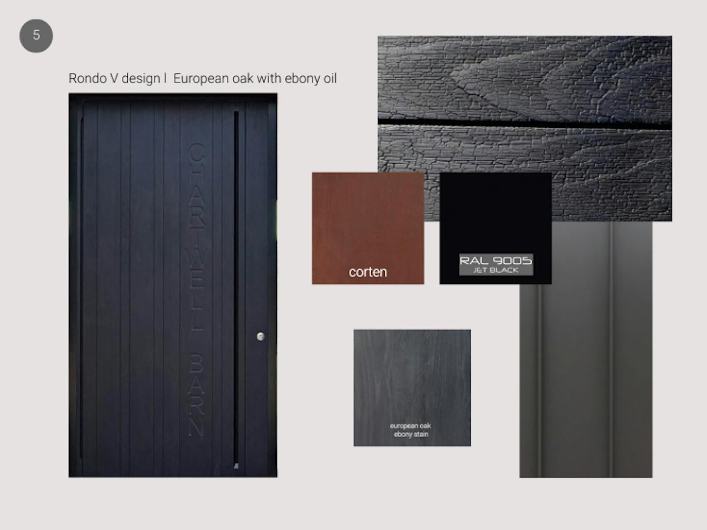 European oak with ebony oil exterior styling ideas